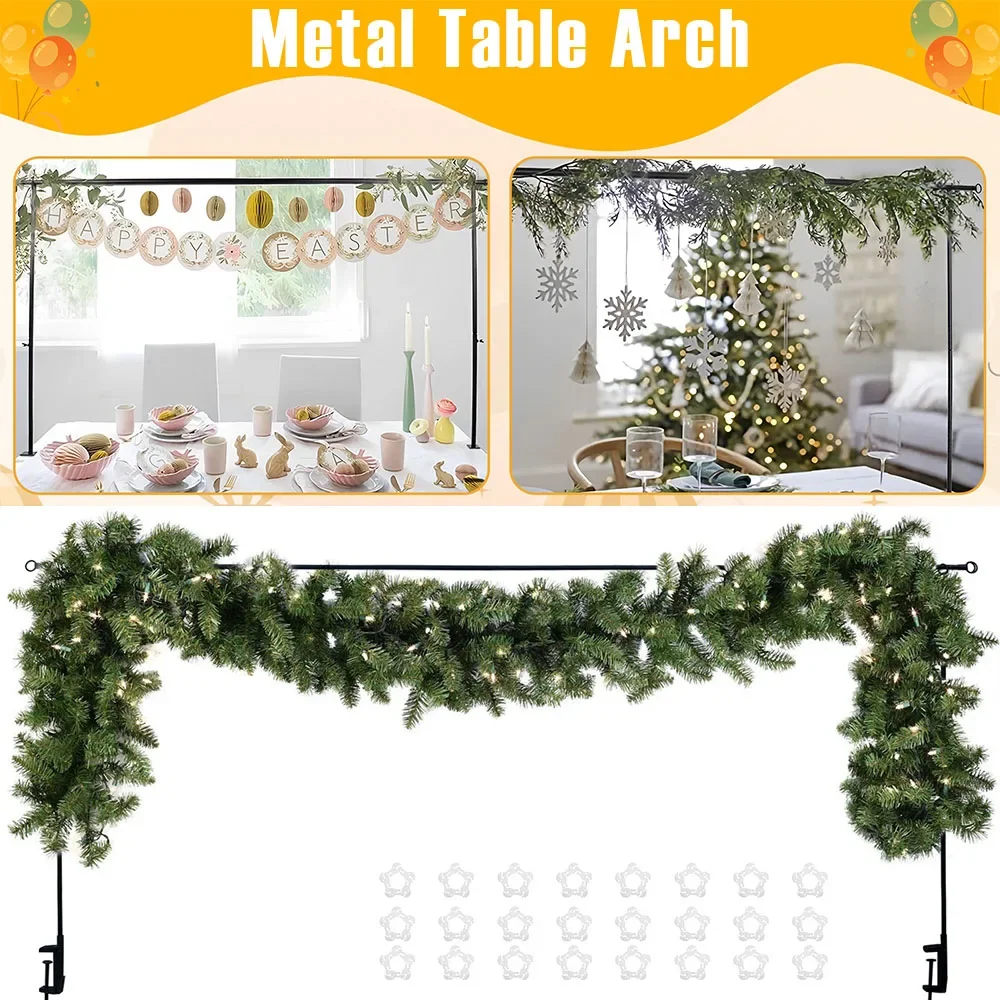 Adjustable Over The Table Rod Metal Table Arch with Clamp Party Tabletop DIY Decoration Accessorieies for Wedding Birthday Party wedding arch stand party arch set wedding arch set