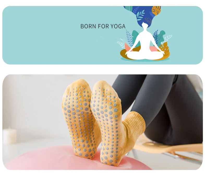Yoga Socks Women Tie-dyed Silicone Non-slip Pilates Grip Crew Sock 16 S7ed3a49207804c34b4ae6caa8835cad43