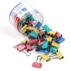 MOTARRO 40Pcs 19mm New Colorful Dovetail Clip Effortless Binder Clip Long Tail Clip For School Office Learning Supplies 1Box 2