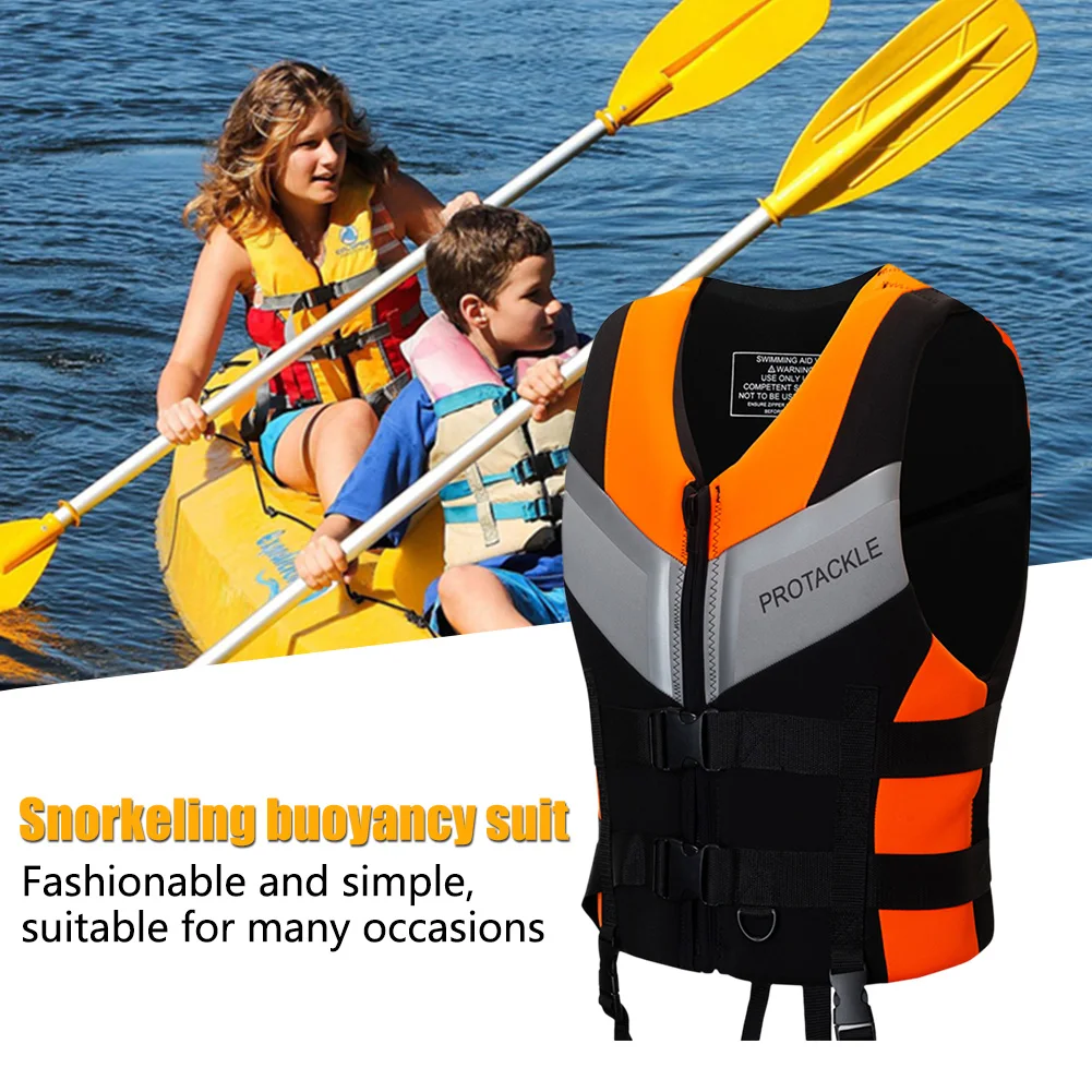 Neoprene Life Jacket For Adults Buoyancy Drifting Safety Life Vest Safety Buckle Jackets Floating Foam for Surfing Sailboard life jacket