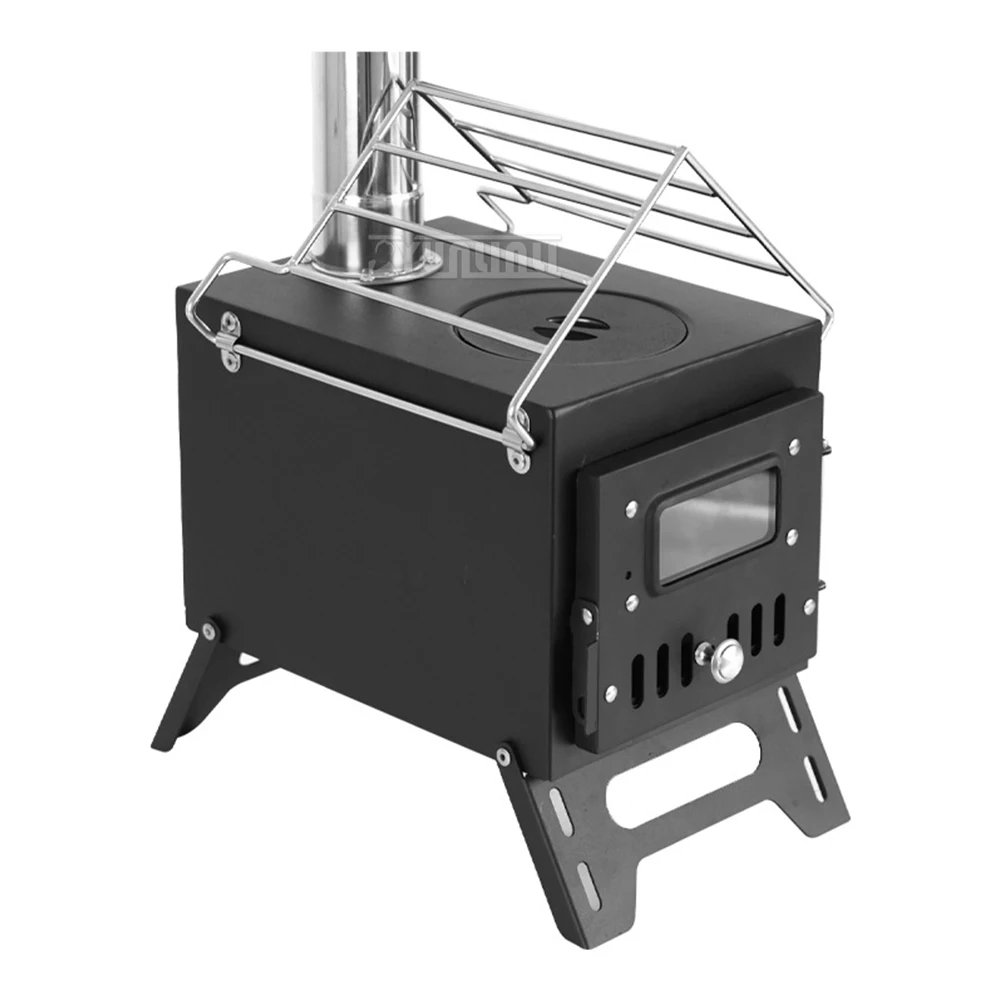 Outdoor Multi-functional Camping Stoves Portable Firewood Stove Small Courtyard Barbecue Stove 4