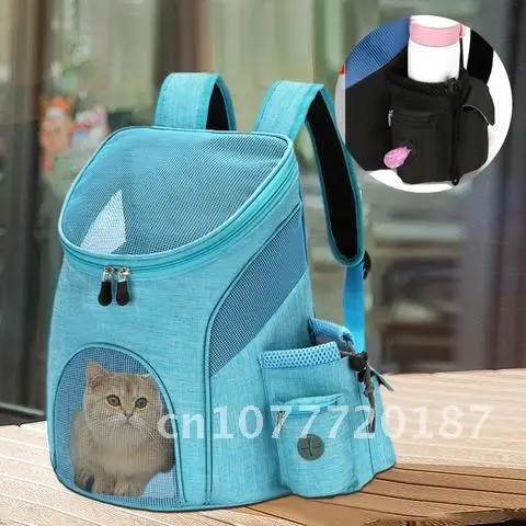 

Pet Supplies Outdoor Travel Front Bag Mesh Foldable Double Shoulder Backpack Breathable Cat Dog Puppy Sack Carrying Pet Bag