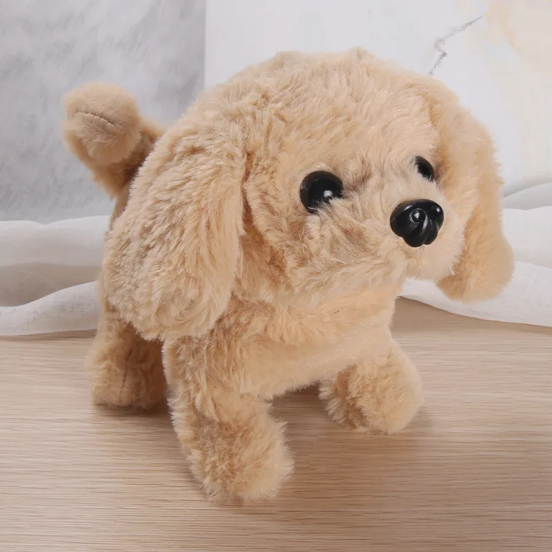 Electric Simulation Dog Plush Toys Interactive 18CM Dog Robot  Walking Barking Tail Wagging Toy for Kids Birthday Christmas Gift 4