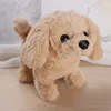 Electric Simulation Dog Plush Toys Interactive 18CM Dog Robot  Walking Barking Tail Wagging Toy for Kids Birthday Christmas Gift 4
