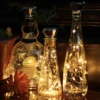 Solar Wine Bottle Light 2M 20 LED Copper Wire Fairy String Lights IP65 Waterproof Cork Light Auto On/Off Christmas Party Decor 2