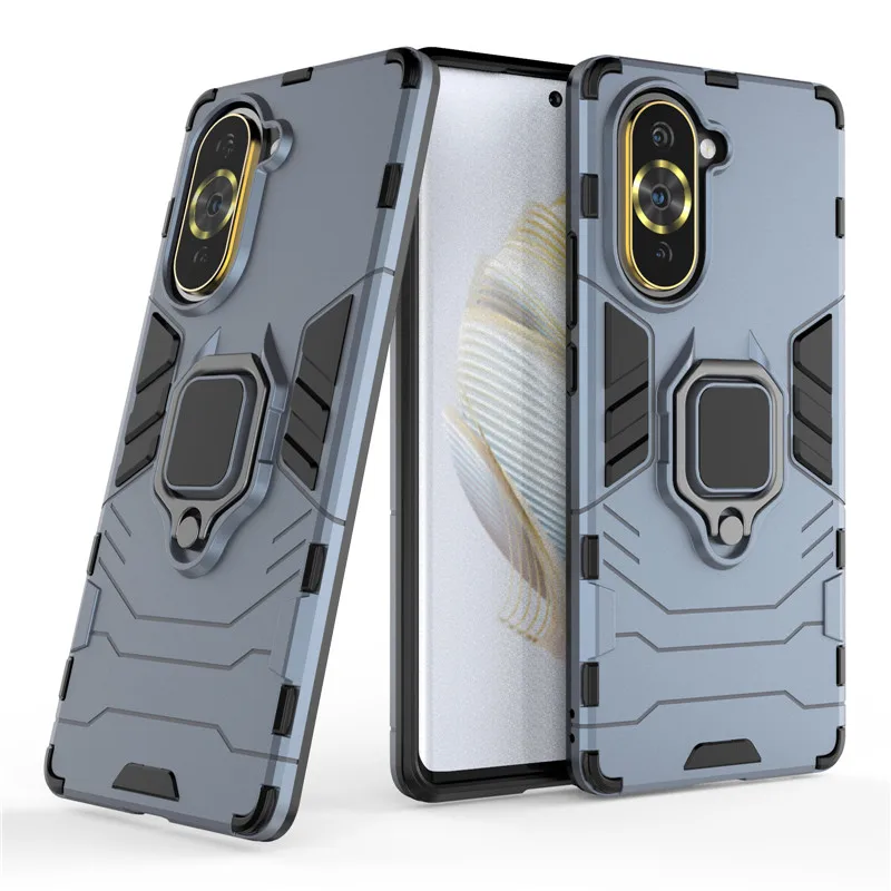 Stoßfeste Rüstungshülle für Honor X20 X30 X30i X7 X8 X9 Hybrid-Hart-PC + weiche TPU-Drehring-Ständer-Halter-Abdeckung_voghion.com