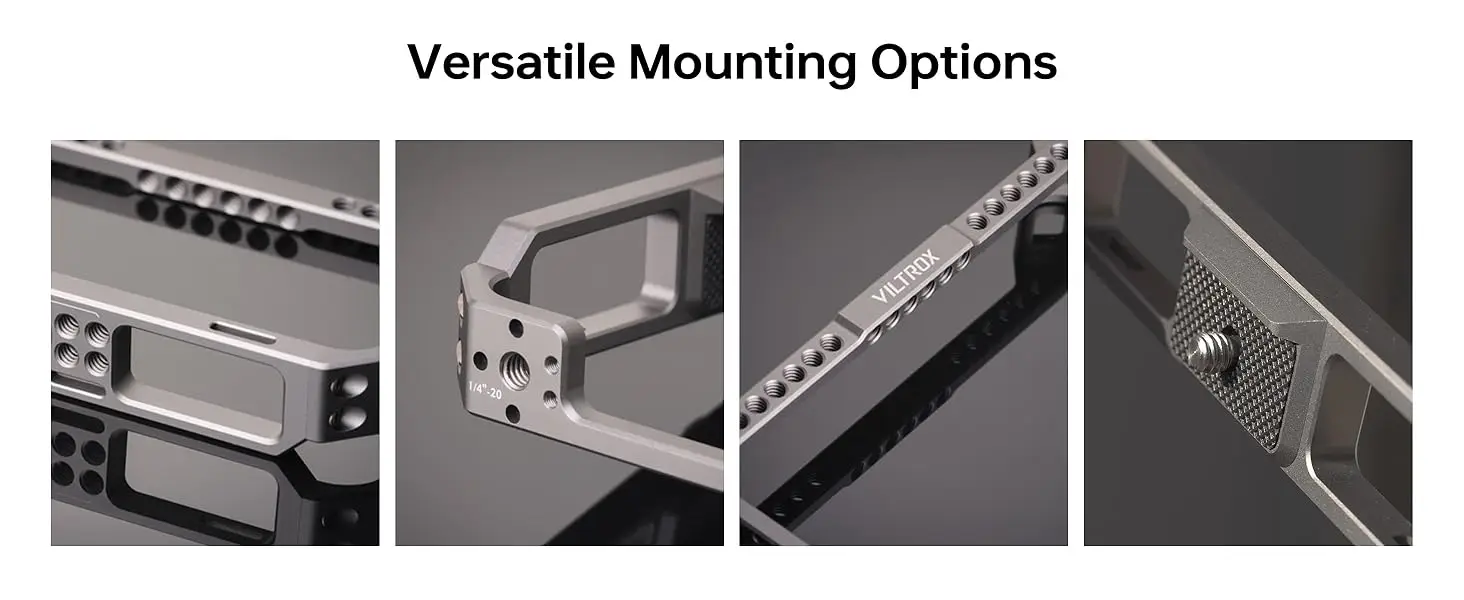 Video Monitor Rig Cage for DC-X2/DC-X3 Video Field Monitor with 1/4 Screw Hole f