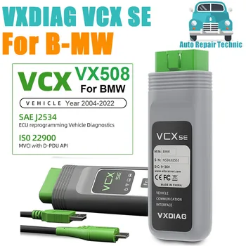 VXDIAG-ferramenta diagnóstica do carro para BMW, todo o diagnóstico do sistema, codificação ativa do teste, programação J2534, ICOM A2, A3, VX508, DoIP, OBD2