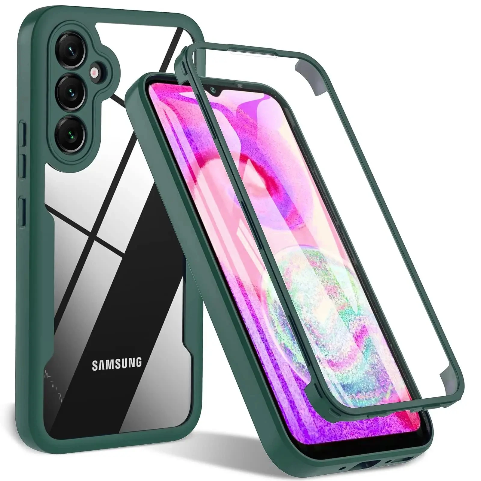 Clear 360-Degree Full Body Screen Protector Case - Transparent Cover