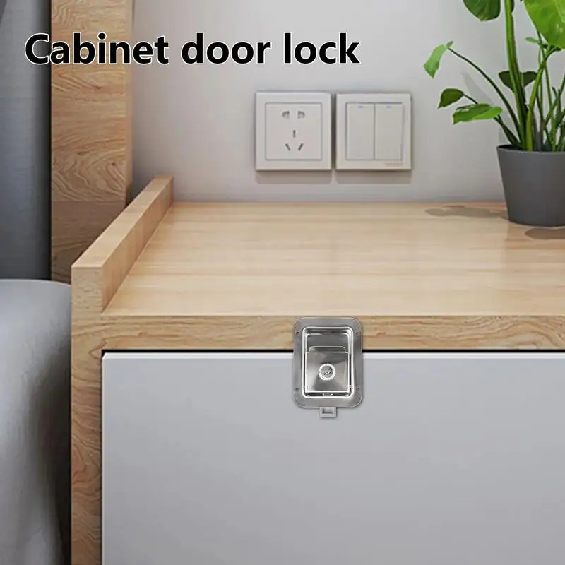Tool Box Locks With Keys Replacement Handle Furniture Latches With Keys Recessed Anti-Theft Panel Lock For Truck Bed Toolboxes
