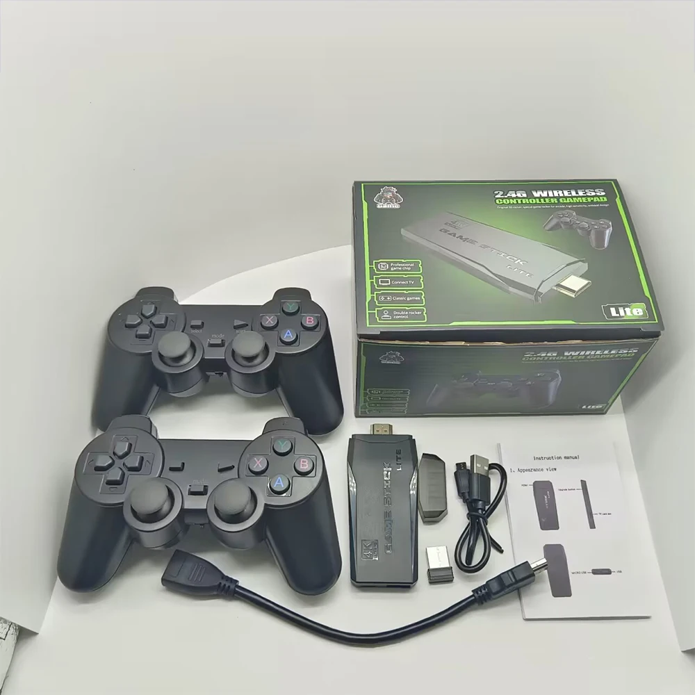 Video Game Console 64G Built-in 20000 Games Retro handheld Game Console 2.4G Wireless Controller Player For Children Gifts