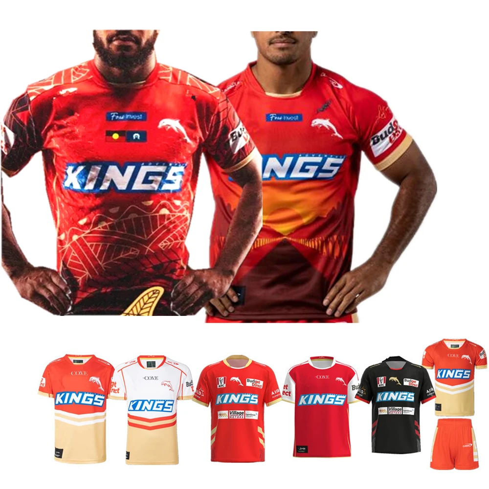 New 2023 Dolphins Rugby Jersey Australia Dolphins Rugby Shirt Jerseys Fishing Suit Custom Name