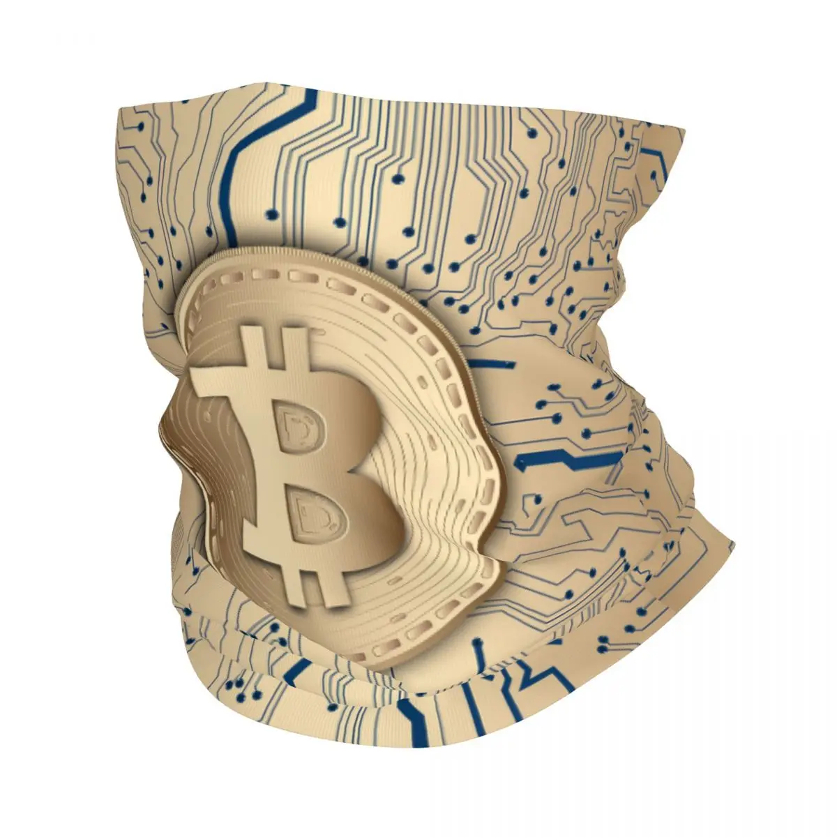 

Bitcoin Motherboard CPU Circuit Board Bandana Neck Gaiter UV Protection Face Scarf Cover Btc Blockchain Headband Tube Balaclava
