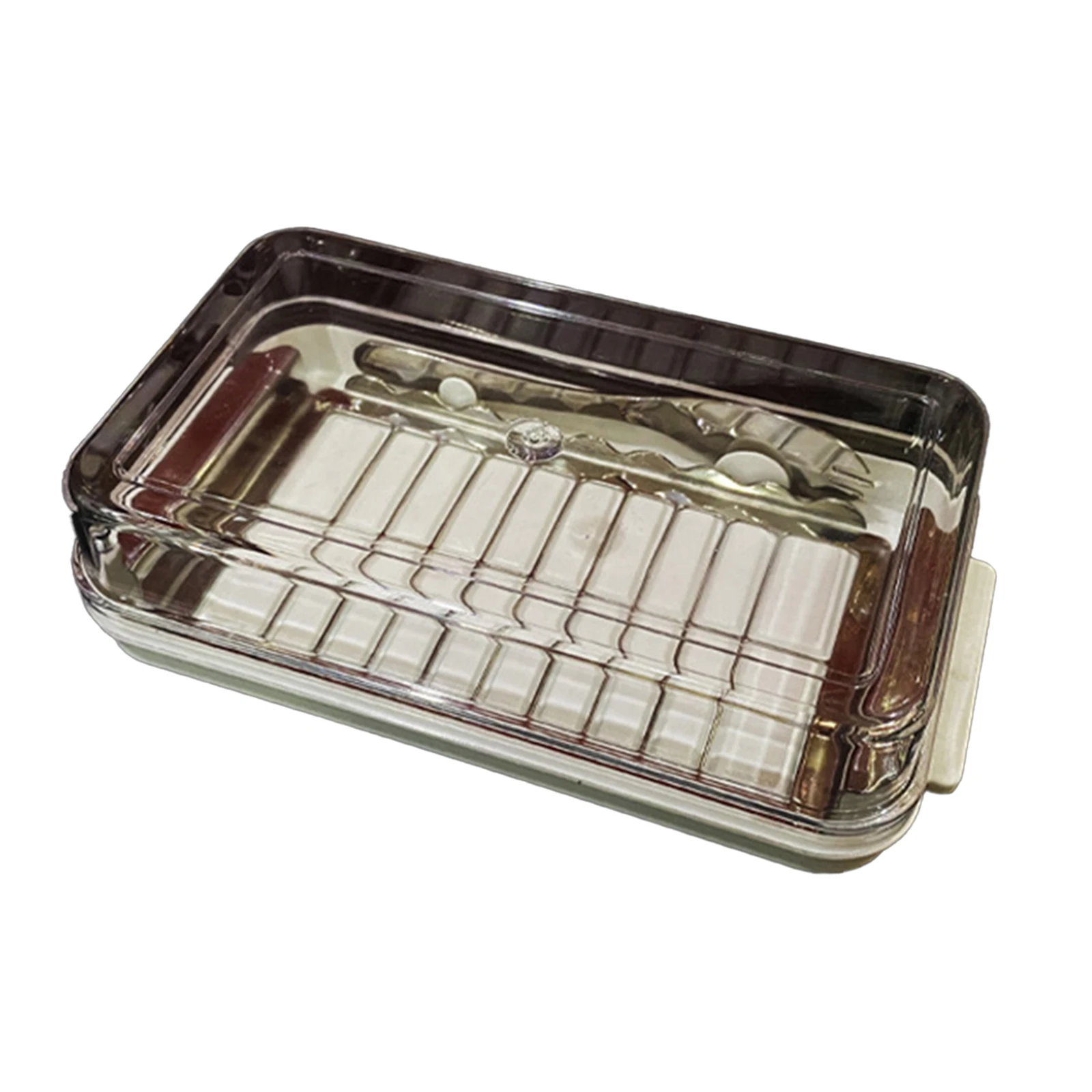 

Manual Measurement Deviation Cheese Box Unbreakable Butter Cutter Convenient Storage Steel Cheese Box Container