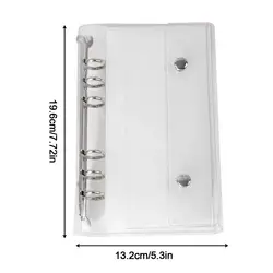 Transparent 6 - Ring Binder Cover with Clear PVC Closure (A6)