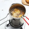 Deep Fryer 304 Stainless Steel Fryer with Frying Basket Auxiliary Food Pot To Deepen Japanese Milk Pot Kitchen Appliance 3