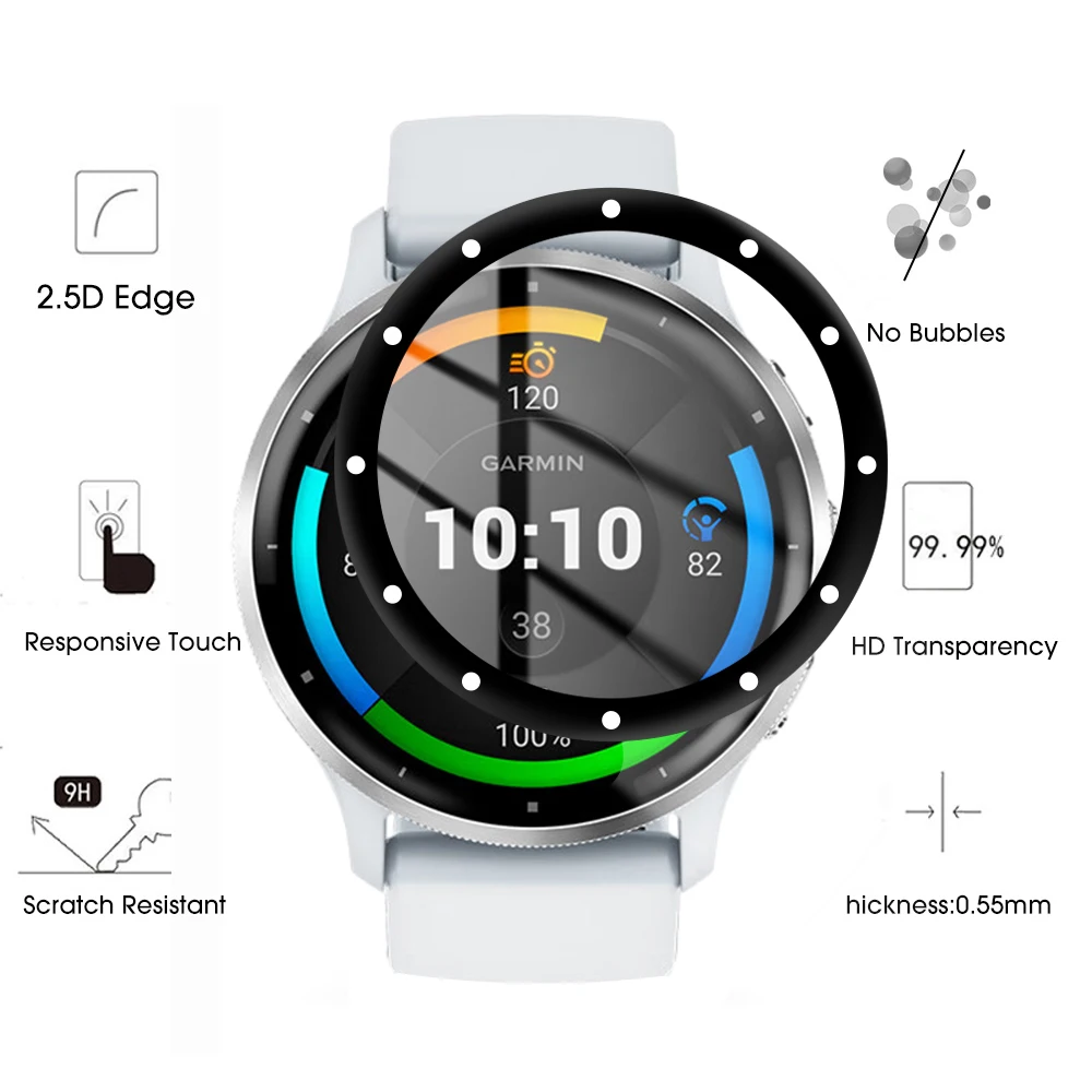 Soft 3D Curved Screen Protector Film - Anti-Scratch Protection for Smartwatches (1/3 Pack)