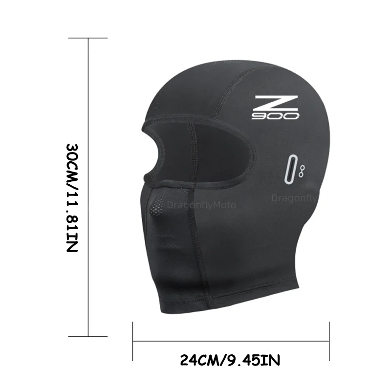 가와사키 Z900 / Z900 RS용 ? 여름용 냉각 풀페이스 마스크, 자외선 차단 및 통기성 라이너가 있는 오토바이 발라클라바