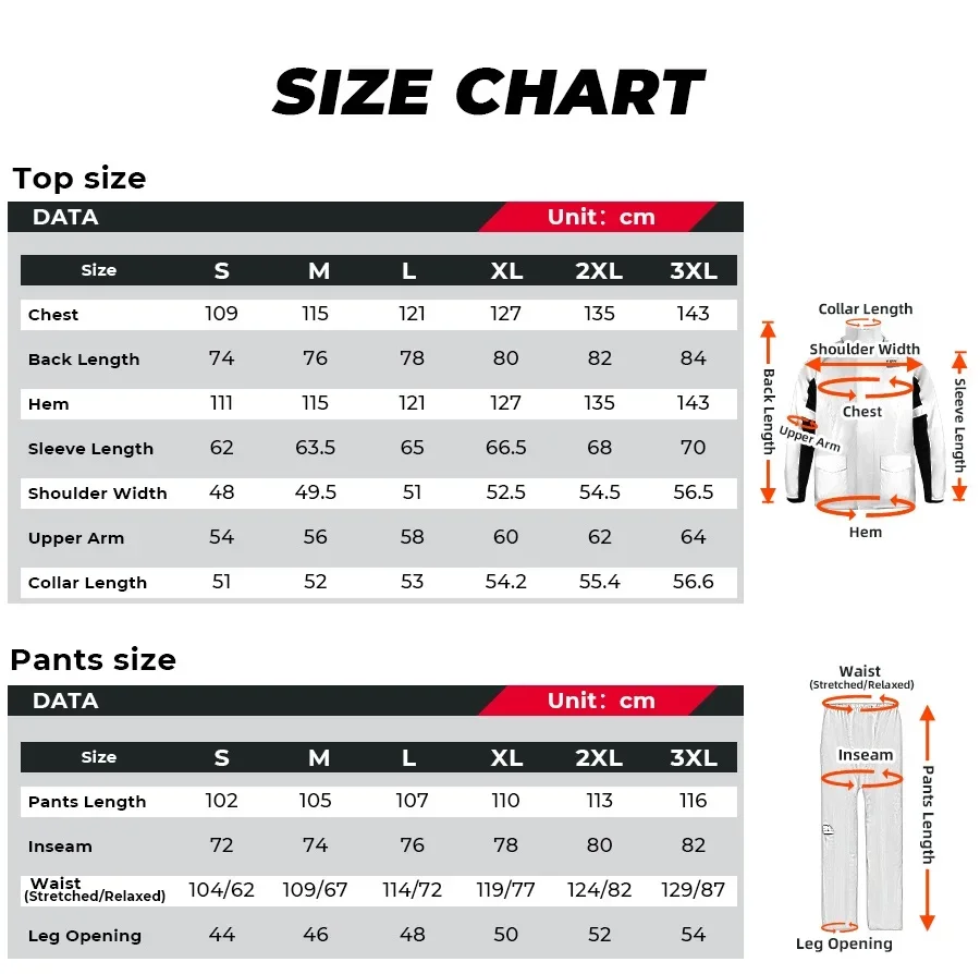 Motorcycle Raincoat Motorcycle Raincoat Split Suit Waterproof Jacket Pants Breathable Reflective Impermeable Motobike Riding Cycling Outdoor Gear
