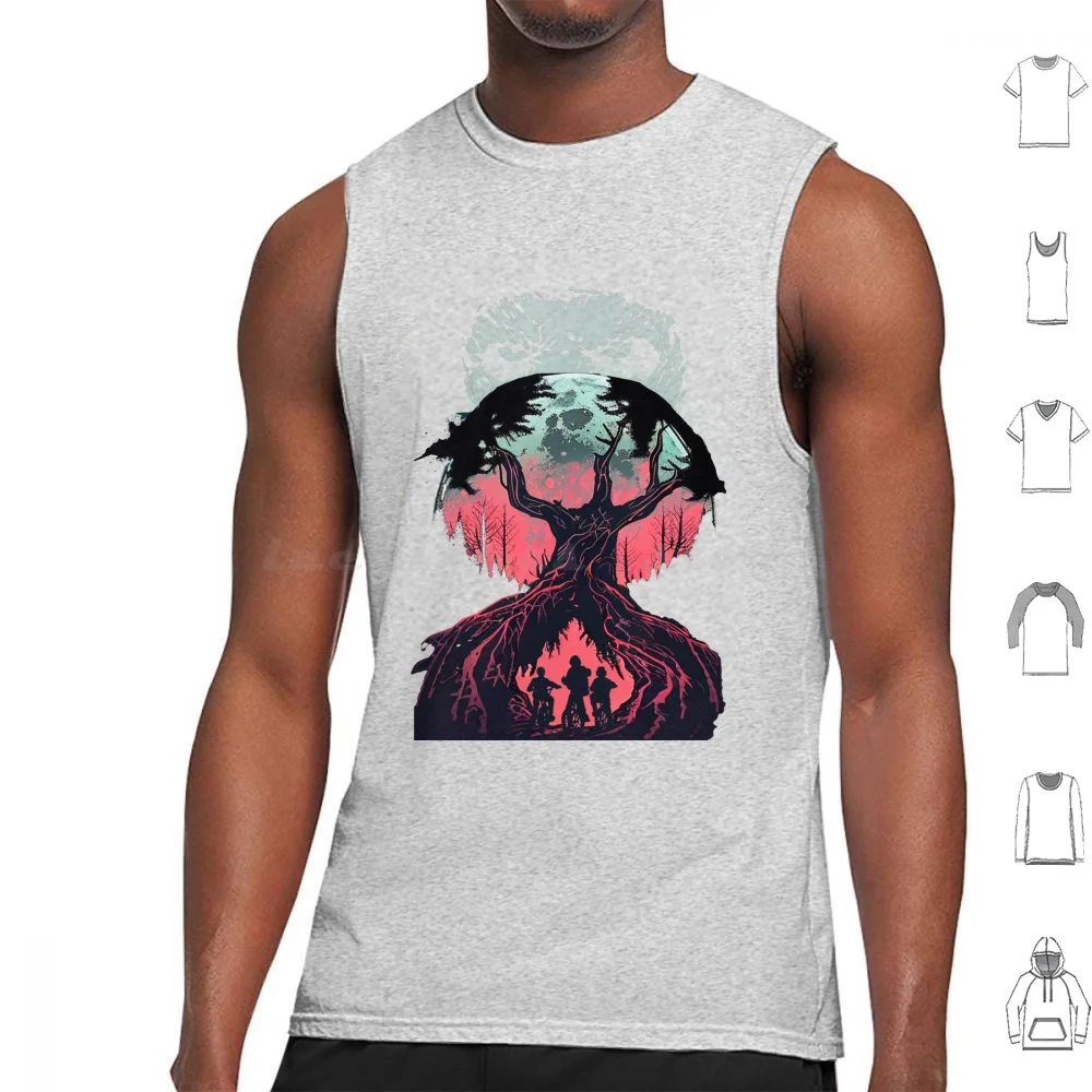 thumbnail image 1 of Camisetas sin mangas Vecna Is Watching You con estampado de algodón Things Stranger Will Byers Mike Eleven Lucas Dustin Hawkins de los 80, 1 of 5
