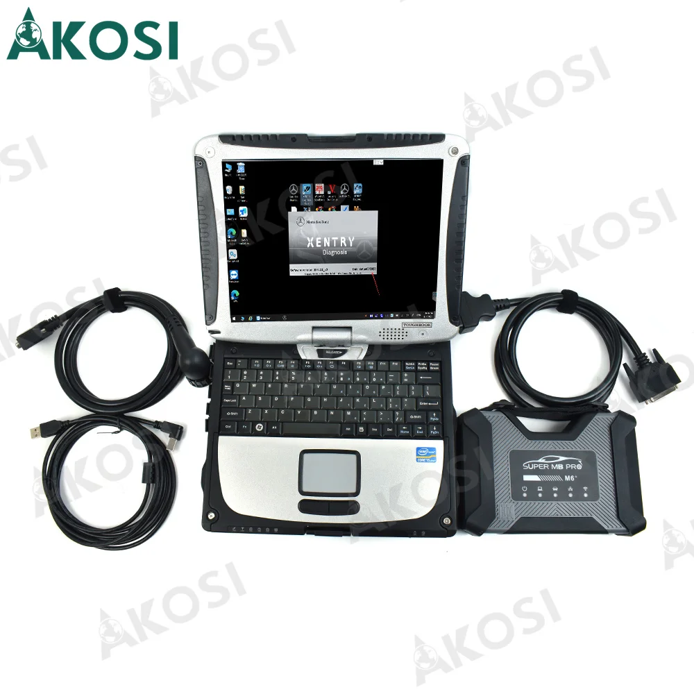 

V2023 for SUPER MB PRO M6+ with Multiplexer Wireless Star Diagnosis Tool +CF19 CF-19 Laptop