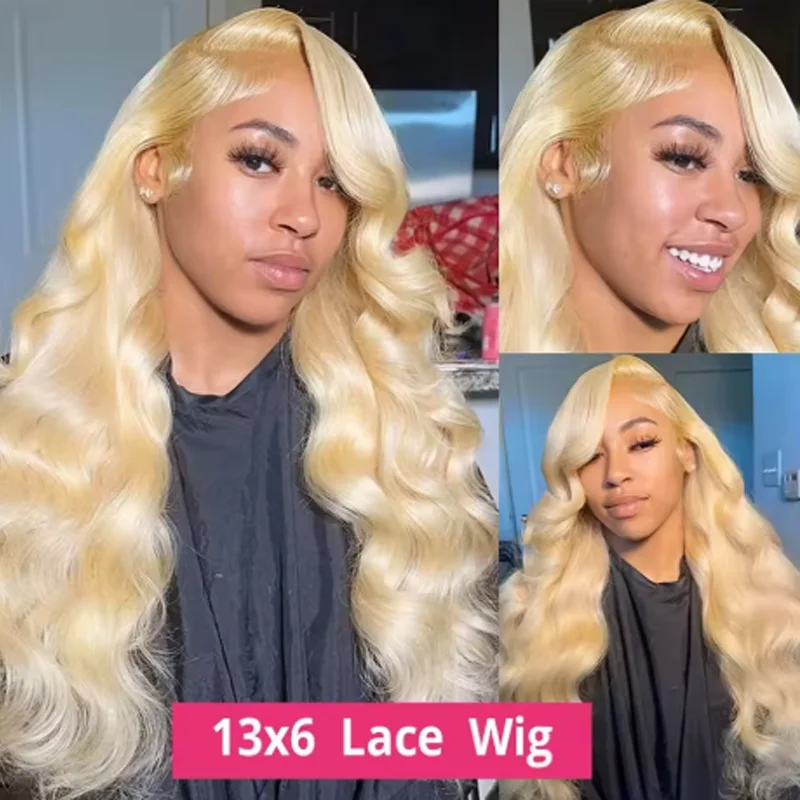 20 34 Inch 250% Density 613 Human Hair Wig 13x6 Hd Lace Frontal Wig Body Wave Lace Front Wig Honey Blonde Human hair For Women 2