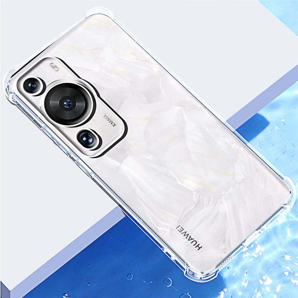 Shockproof Clear Silicone Phone Case - Transparent Soft TPU Protective Back Cover