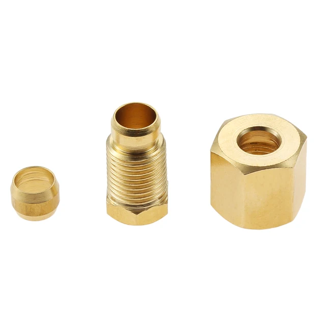 4Db/1Kit 1/4 Hüvelykes Alumínium Cső 39In Kompressziós Olíva Illesztés M10*1 Nő- És Férfi Anyák A Pilóta Égő Gázfűtéshez - Image 6