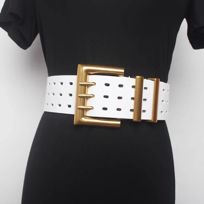 High-End-Luxusmarken, eleganter Damen-Ledergürtel, weiblich, breiter Gürtel für Damen, Gothic-Korsett, Kummerbund, Punk, Cowboy, Y2K-Gürtel – Detail 10
