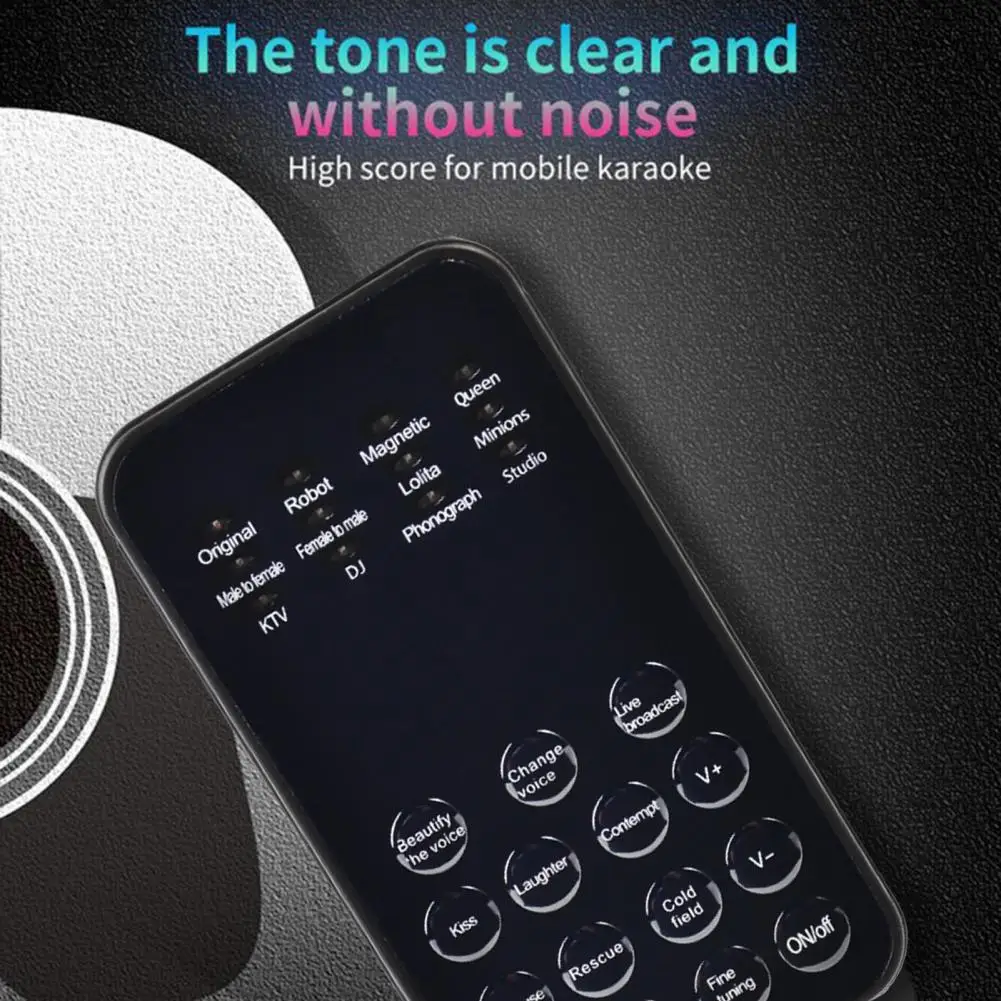 Voice Changer Device Widely Compatible Voice Modulator Changer Microphone Mini Sound Card