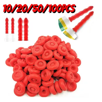 Caulk Cap Glass Glue Tip Sealing Cap Barrel Glue Mouth Protective Cover Caulking Gun Nozzles Cap Red Caulk Saving Cap 10-100pcs 1