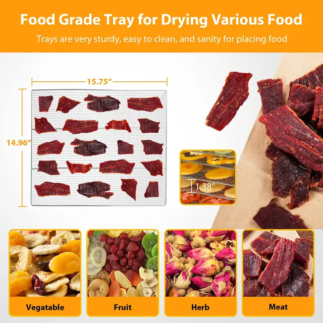 Buy Wholesale China 96 Tray Meat Drying Machine Energy Saving Electric  Jerky Biltong Dryer Hot Air Food Fish Dehydrator & Meat Drying Machine  Energy Saving Electric Jerky at USD 7350