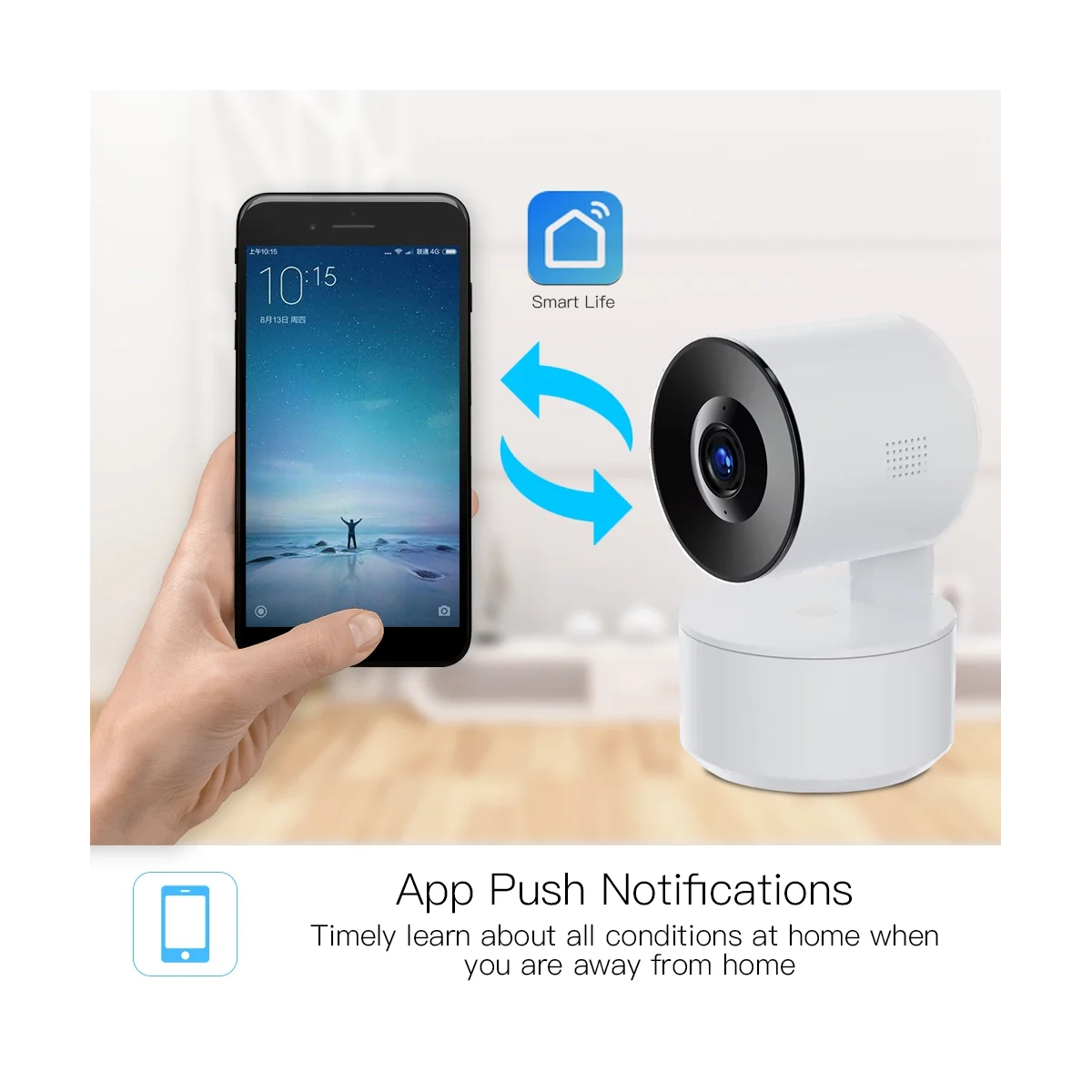 

Wi-Fi беспроводная камера безопасности с функцией ночного видения 1080P