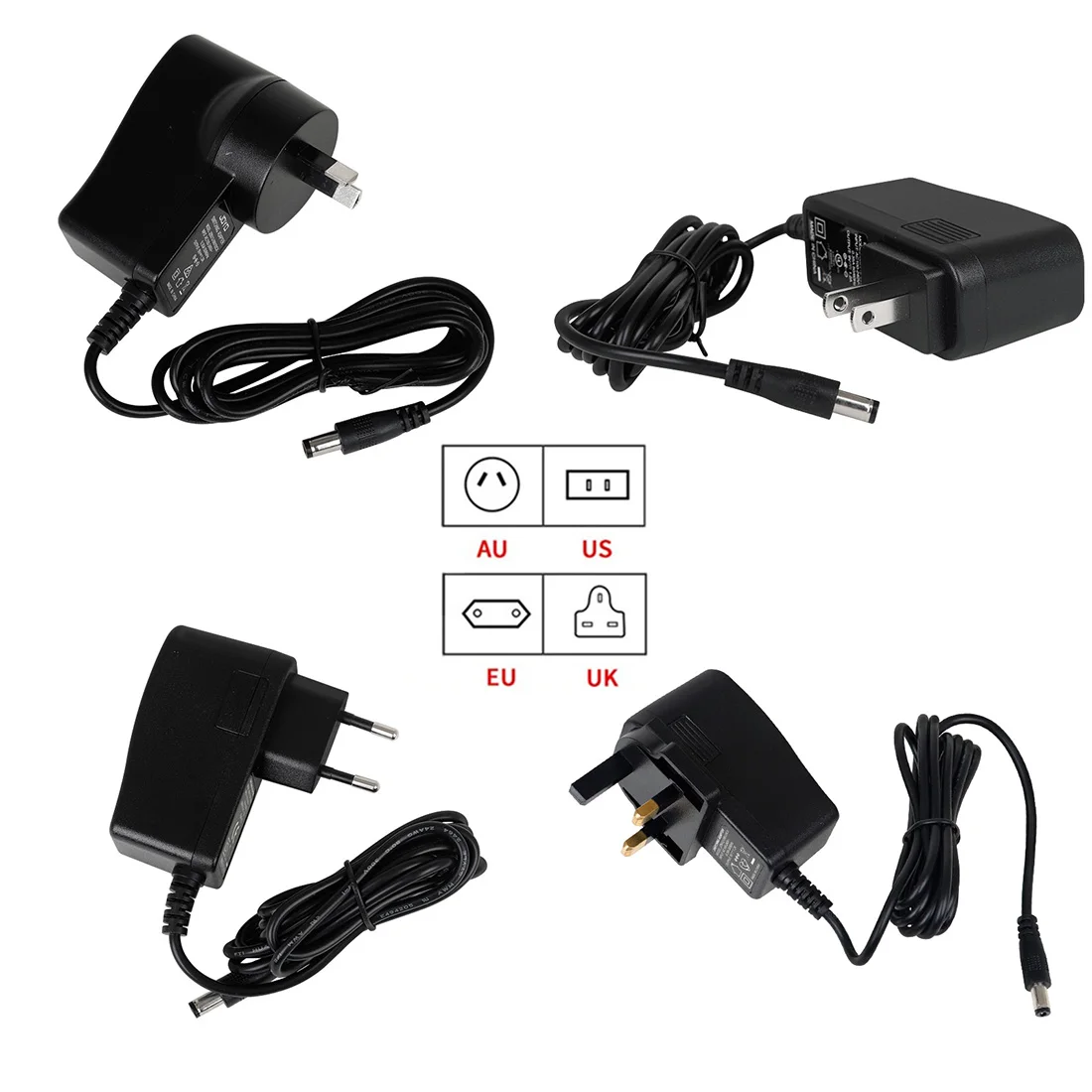 

JOYO Universal 9V 1.2A Power Plug Guitar Effector Pedals Converters/Guitar Amplifier AU/US/UK/EU Plug