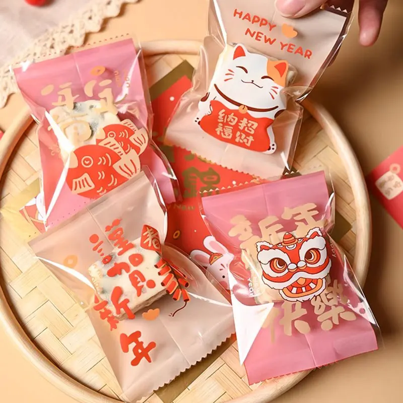 2024ChineseLunarNewyeargiftbagCookiesbagCandySnackpackaging