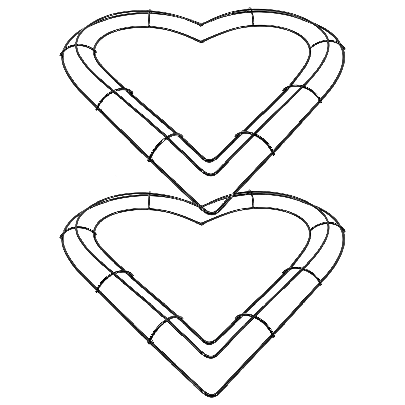 

Metal Wire Wreath Frame Heart Shaped Floral Wreath Making Form Hanging Decoration