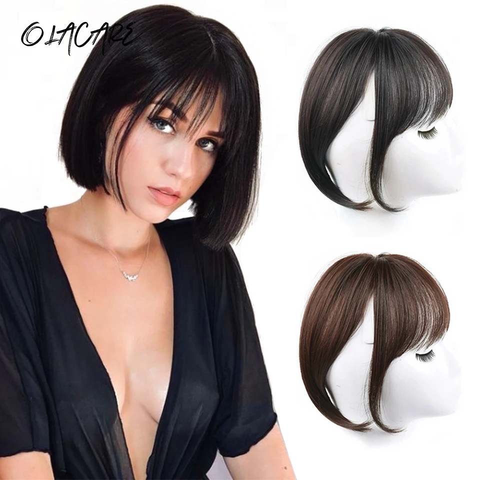 Synthetic Hair Clip In Bangs Extension for Women