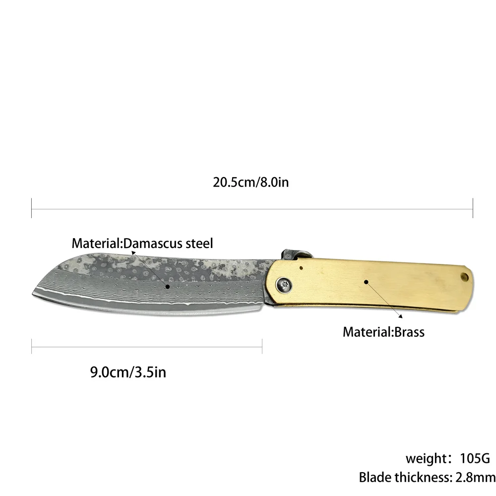 سكين الجيب الياباني هيغونوكامي، المصنوع من الفولاذ...