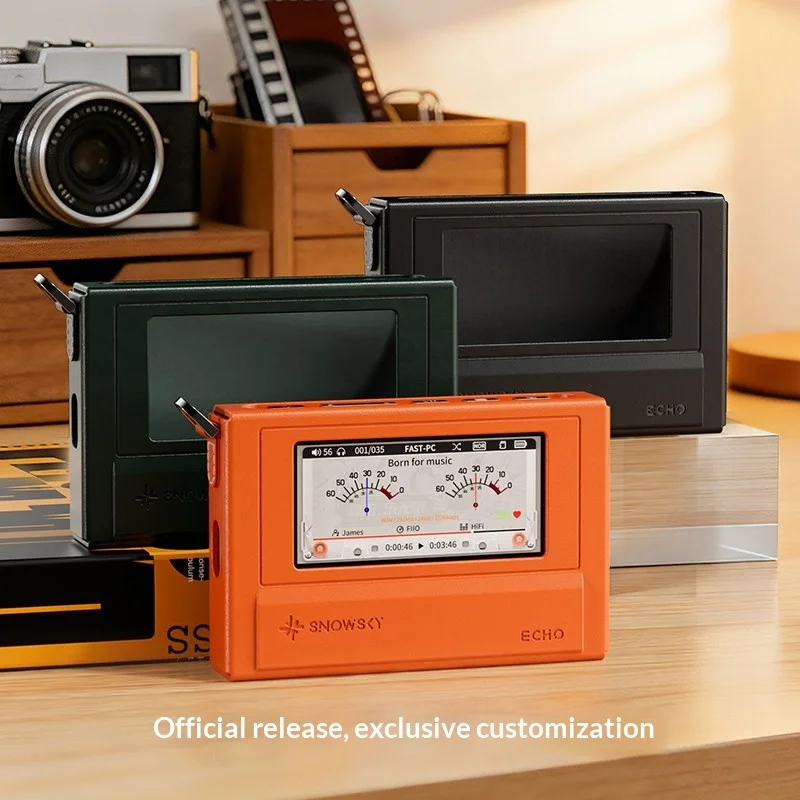 FiiO SnowSky ECHO 투명 보호 케이스 휴대용 가죽 커버 쉽게 분해할 수 있는 음악 플레이어용 특수 케이스