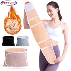 TopRunn Men Women Winter Thicken Thermal Plush Waist Warmer Lumbar Support Belt Warm Abdominal Protector Stomach Body