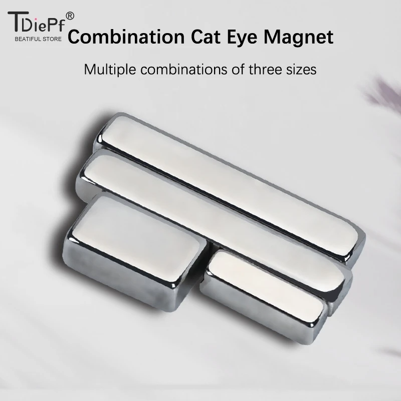 4Pcs/Set Thick Strip Magnet Cat Eye Magnetic Magnet Nail UV Gel Polish Stick Board Multi-Function Nail Decoration Accessories