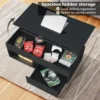 Lift Top Coffee Table with Storage LED Coffee Table Morden High Gloss Living Room 3 Tiers Modern Tea Table 5