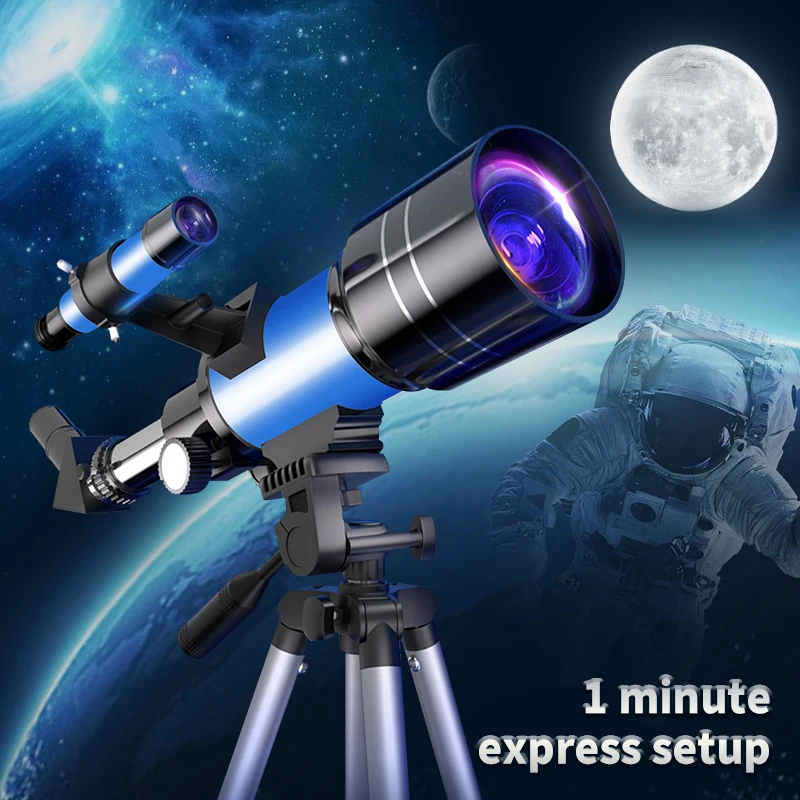 

Профессиональный астрономический телескоп F30070, мощный Монокуляр Bak4, призма для глубокого космоса, наблюдения за Луной и звездами