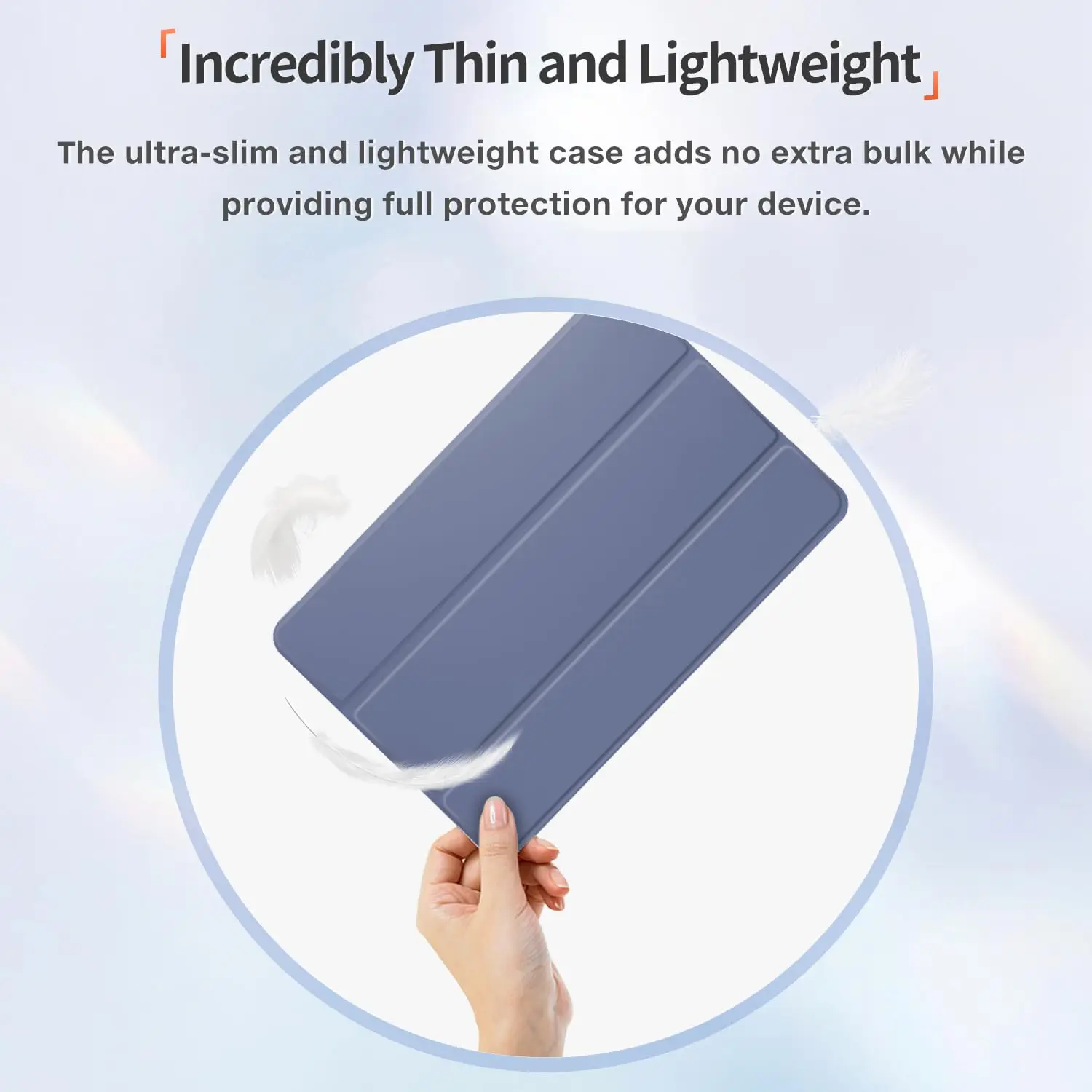 Lightweight Protective Silicone Tablet Case with Stand and Auto Sleep/Wake Function