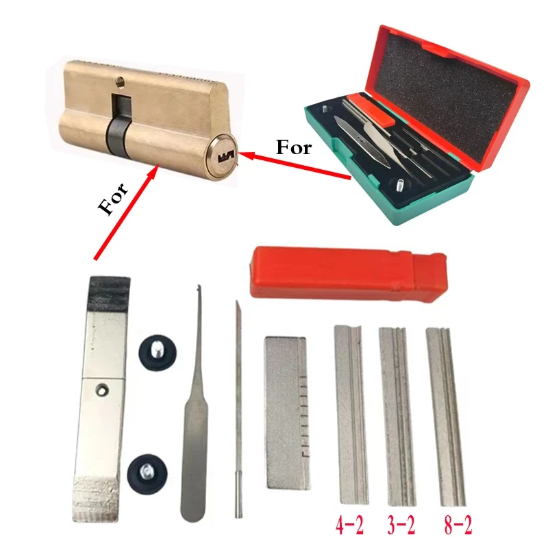 AB Three-Head Tin Foil Tools Full Set Locksmith Tool Supplies Repair Accessories Kit Good quality tool set