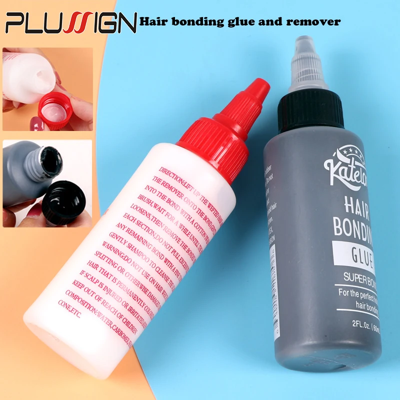 

Waterproof Hair Weaving Bonding Glue And Hair Bond Remover 2Fl.Oz.60Ml Wig Install Kit Hair Extensions Adhesives For Salon