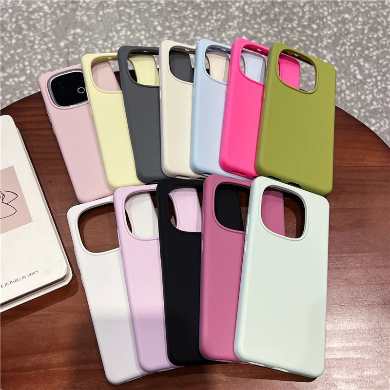 Shockproof Soft Liquid Silicone Case - Slim Skin Fleece Protection Cover with Retail Package