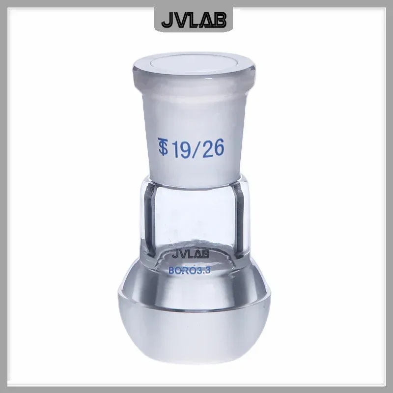 Spherical Joint Spherical Mouth and Standard Plug Interchangeable Connector Laboratory Glass Adapter Plug Diam.14 19 24 29# 1 pc lab glass adapter