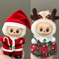 Labubu Accessories Clothes Suitable For V1 V2 V3 Labubu Christmas Deer Set Labubu Red clothing Christmas Fashion Gift 1