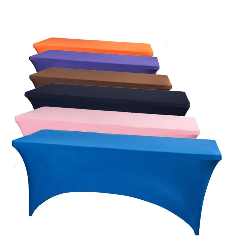 4ft 122*76*76cm Elastic Table Cover Rectangular Stretch Tablecloth For Outdoor Wedding Events